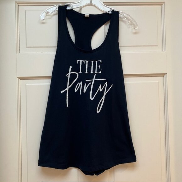 Ideal T by Next Level The Party racer back tank top in navy size L - Picture 1 of 6
